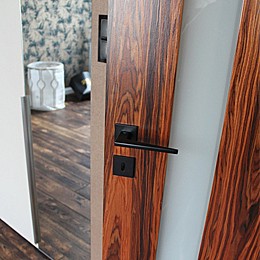 drzwi drewniane palisander